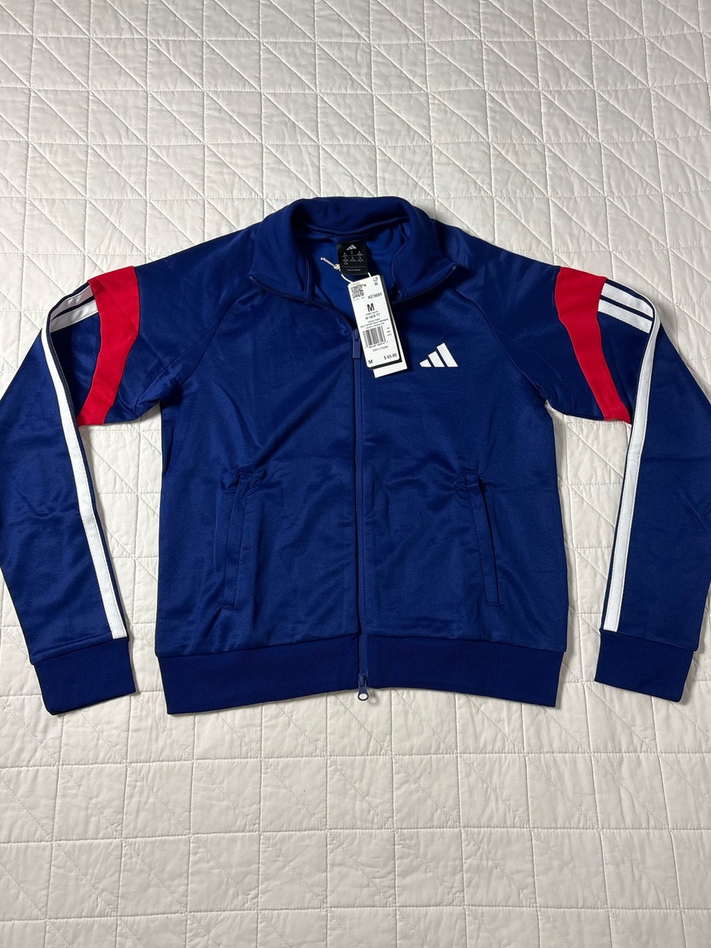 Adidas Women’s House Of Tiro Nations Pack Track Top - Royal Blue Size Medium NWT